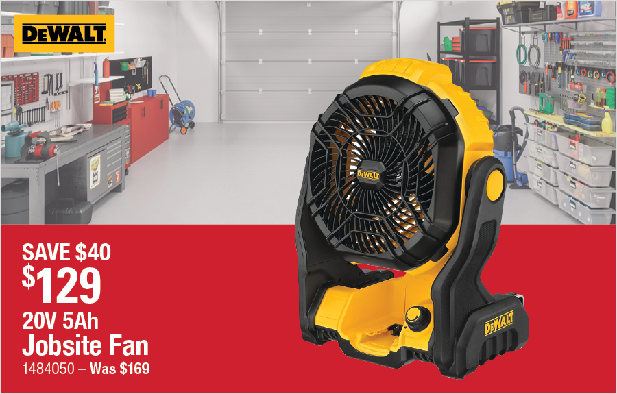 20V 5Ah Jobsite Fan